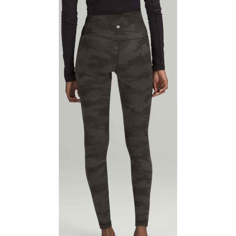 Lululemon Women's Align High Rise Pant 28" Heritage 365 Camo Olive Multi Size 16